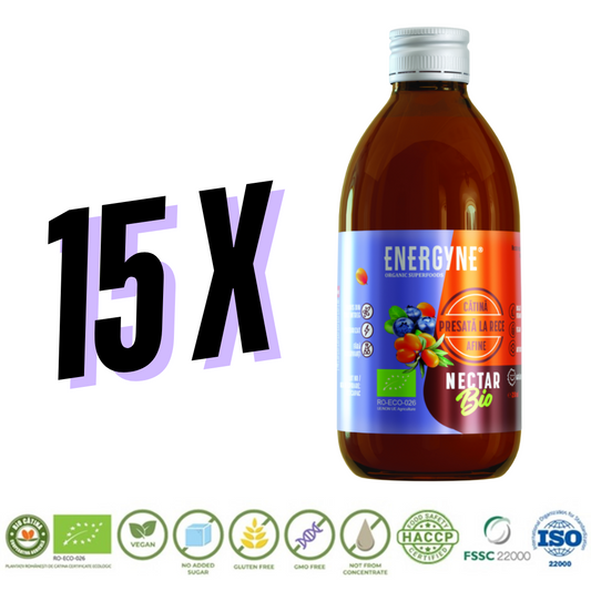 15 Nectare de catina cu afine BIO 250 ml