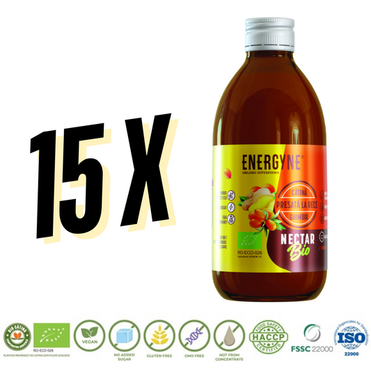 15 Nectare de catină cu ghimbir BIO 250 ml